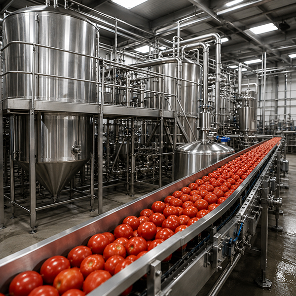 fabrication inox Maroc - usine de Concentre de Tomate casablanca